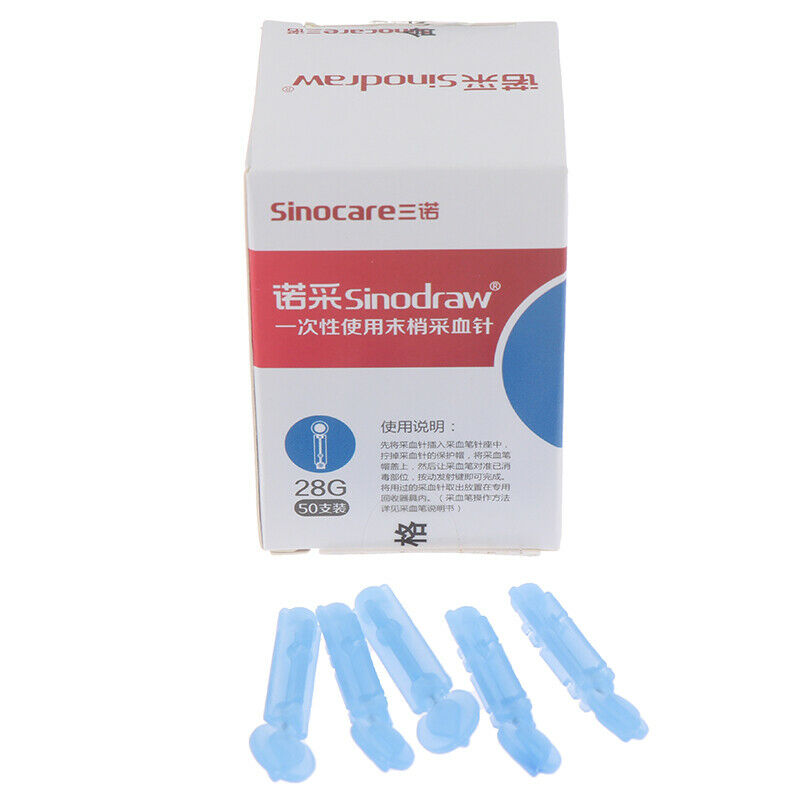 Diabetic Blood Sugar Detection Test Strips 50pcs+Test Paper 50pc Lancets  ZY FT