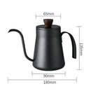 Gooseneck Pour Over Coffee Kettle with Lid | Premium Grade Stainless Steel Drip