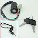 Ignition Key Switch Lock Electric 4 Wire 2 Key Motorcycle ATV Dirt Bike S FDH