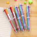 6 in 1 Ballpoint Pen Multi-color Ball Point Pens For Office School Supply TR