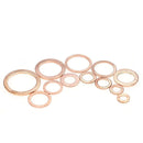 280 Pcs Assorted Copper Washer Gasket Set Flat Ring Seal Assortment Kit M5- N1Q9
