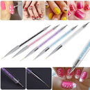 5pcs Liner Gel Nail Art Painting Pens Polish Dotting Pencil Manicure Brush A
