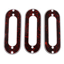 24pcs Alnico 5 Guitar Pickup Magnet Rod Pole Slug + 3pcs Red Pickup Rings