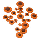 25pcs/Lots Alto Saxophone Pads Cushion Multi-size for Saxophonist (Orange)