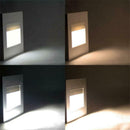 Outdoor 1.5W Black LED Recessed Wall Lamp Induction Stair Lamp G
