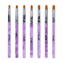 7x Nail Art UV Gel Painting Drawing Brushes Acrylic Setes SALE Flat Brush B C3Q9