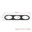 2Pcs Universal Aluminium Car Rear Bumper Race Air Diversion Diffuser Pan ME