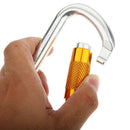 25KN Safety  Mountaineering Rock Tree Climbing Clip Locking Carabiner