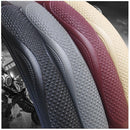 Car Steering Wheel Cover Sports Non-Slip Breathable Leather PU Black 37-38cm