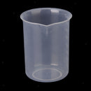 10pcs 150ml 250ml Graduated Beaker Transparent Measuring Mug Plastic Set