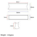 Guitar Slide Steel Solid Stainless Tone Bar Hawaiian Slider for Acoustic El H8R2