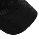 Glitter Hip Hop Dancer Hat Sparkling Bling Sequin Baseball Club Cap Black Y8R1