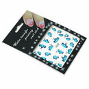 2X Sheets Blue Flower Nail Stickers DIY Beauty Pattern Art for Women Girls OEB