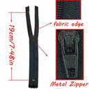 Nylon flash zippers in bulk for craft sewing tailor (20 colors) (lot of 120