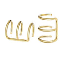 12 Pieces Modern Ear Cuff Non-Piercing Jewelry Earrings Women Unisex Golden