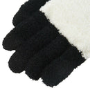 Women Winter Sweet Panda Design Touchscreen Gloves Black White