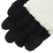 Women Winter Sweet Panda Design Touchscreen Gloves Black White