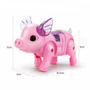 Electric Walking Pig Music Interactive Toys LED Light For Kids Gift Random Color