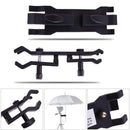 Photographic Camera Umbrella Clamp Light Stand Tripod Holder Clip Bracket