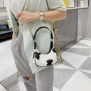 Fashion Cow Dots Shoulder Bag Women Leather Chain Hobos Totes Handbag (S)