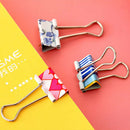 20 Pcs/Box Lovable Small Fresh Color Long Tail Clip Printed Long Tail Clip