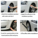 2X`Carbon Fiber Car Wheel Rubber Eyebrow Protector Arch Trim Flare Fender StriME