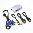 PC Laptop VGA to TV RCA Composite S-video Switch Converter Signal Adapter
