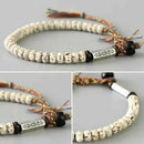 New Handmade Tibetan Buddhist Braided Cotton Natural Beads Lucky Rope Bracelet