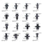 625Pcs Car Push Retainer Clips Plastic Fasteners Kit Auto Push Pin Rivets S Y4X3
