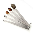 5pcs/Set Stainless Steel Measuring Cup Coffee Tea Measuring Spoons Scoop  uwrr