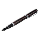 jinhao X750 Deep Red Pen Medium Fine Nib Ink Fountain Pen Office Business T8I7