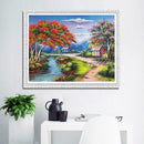 5D DIY Full Drill Diamond Painting Village Cross Stitch Embroidery (W308)