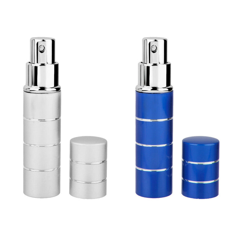 2 x Perfume Spray Vials Empty Scent Pump Container Bottle Atomizer Pot 10ml