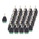 5 Pieces 3 Pole 3.5mm Stereo Male To 3 Pin Female