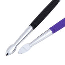 DIY Tools Stainless Steel Cuticle Nail Pusher Double Ended Nail Pusher Remove Kw