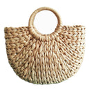 Women Bag Korean Foreign of Corn Skin The Semicircle Art Beach Bag Travel P