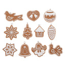 11Pcs Animal Snowflake Biscuits CHRISTMAS Hand Made Polymer Clay A