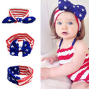 3pcs Baby Bowknot Headband Cotton Stretchable Butterfly Knot Hairband