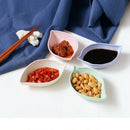 Leaves Shape Baby Kids Dish Bowl Wheat Straw Soy Sauce Dish Rice Bowl Plate G3E6