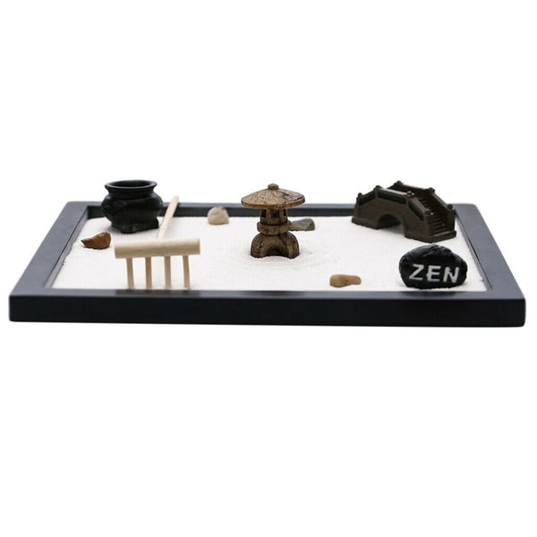 Wooden Zen Sand Garden - Colors May Vary