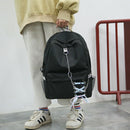 Fashion big capacity shopping bag laptop backpack rucksack canvas bags stud W9U7