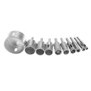 10pcs 8-50mm Diamond Coated Saw Bits Tiles Marble Glass Granite Driller