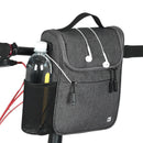 Cycling Bags Bicycle Handlebar Bag Bike Front Tube Basket Rear Pannier Gray