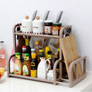 Kitchen Shelf Seasoning Cans Shelf Kitchen Spice Rack Condiment Bottles Pep