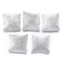 set of 5 grey velvet watch bracelet pillows cushions for case box display 3C
