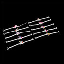 10pcs unicorn rubber bangle bracelet birthday party for kids wristband decor Z