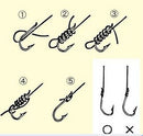 50PCS Useful Perforated Hooks Box Assorted Fishing Sharpened Lure Tackle Bait H7