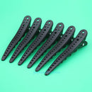 6Pcs Black 10cm Long Double-Hinged Hair Clip Hairpin Salon Tools Accessories