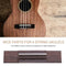 Ukulele Rosewood Bridge,Rosewood Saddle Thru Guitar Bridge 4 String Rosewoo