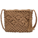 Women'S Single Shoulder Bag All-Match Summer Bag Paper Rope Hook Woven Bags